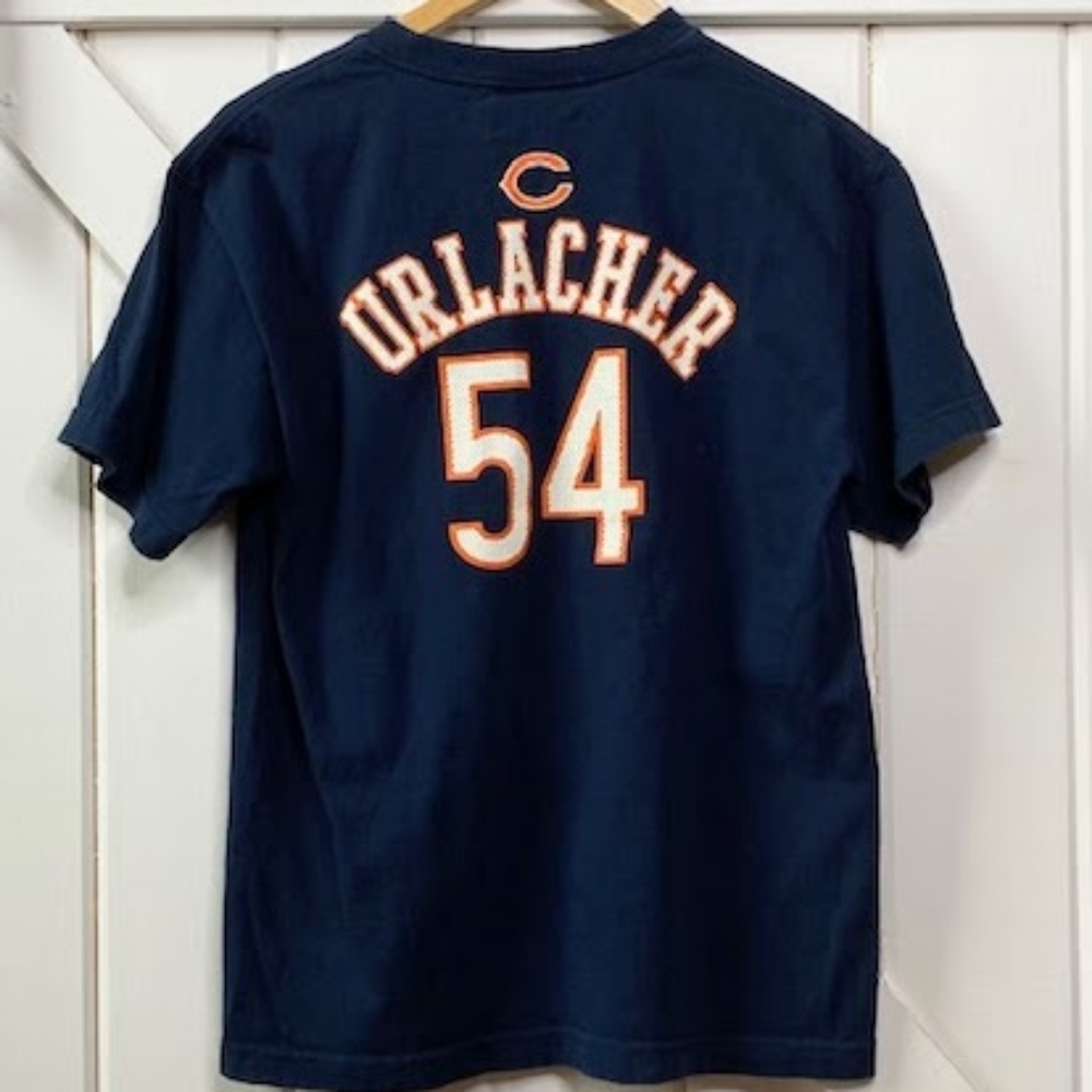 Reebok Chicago Bears Brian Urlacher Short Sleeve Cotton T-Shirt Youth XL - Picture 1 of 6